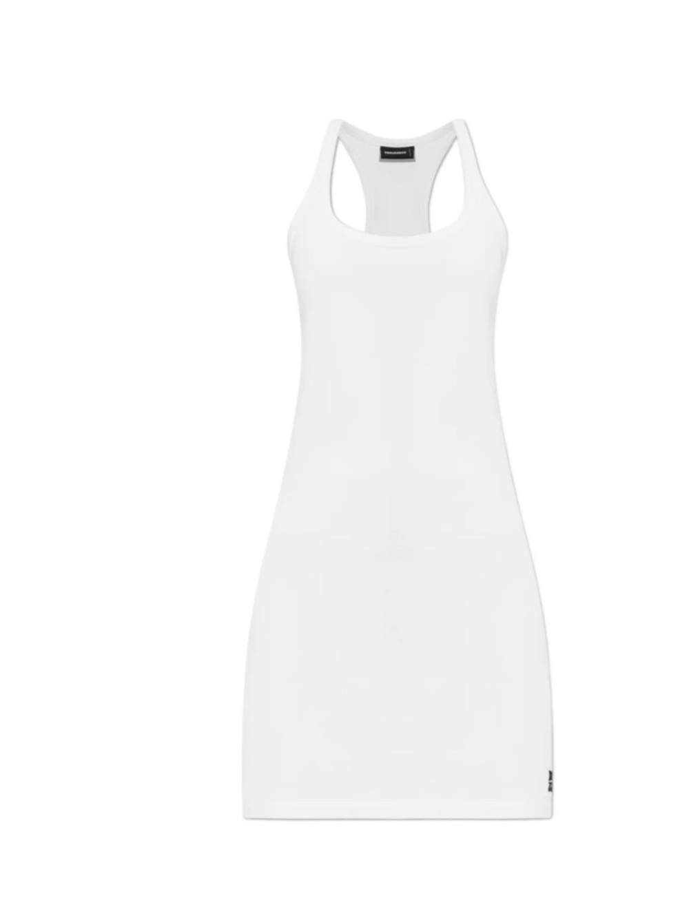 DSQUARED2 White Racerback Cotton Tank